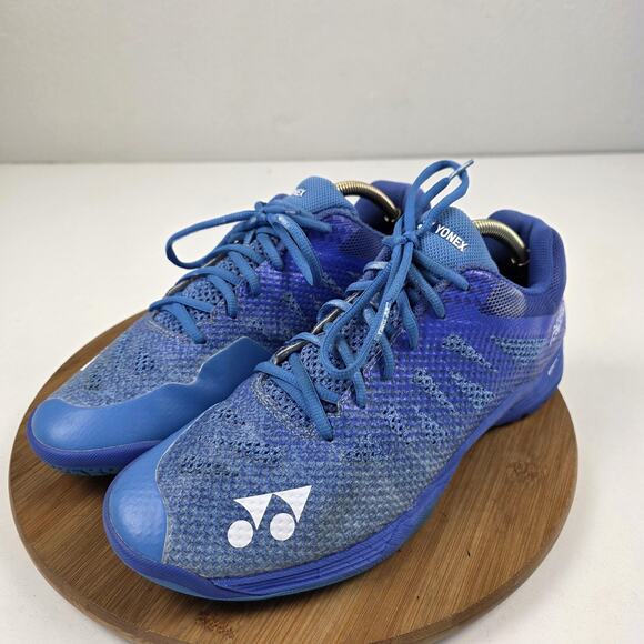 Yonex Power Cushion Aerus 3 Shoes Mens Size 10.5 Blue Badminton Non-Marking - Picture 2 of 16